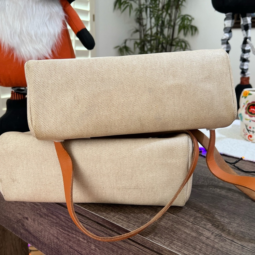 HERMES Toile Vache Calfskin Herbag - Picture 9 of 9